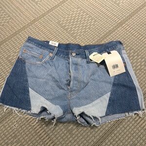 Levi Patchwork Shorts (with tag!)